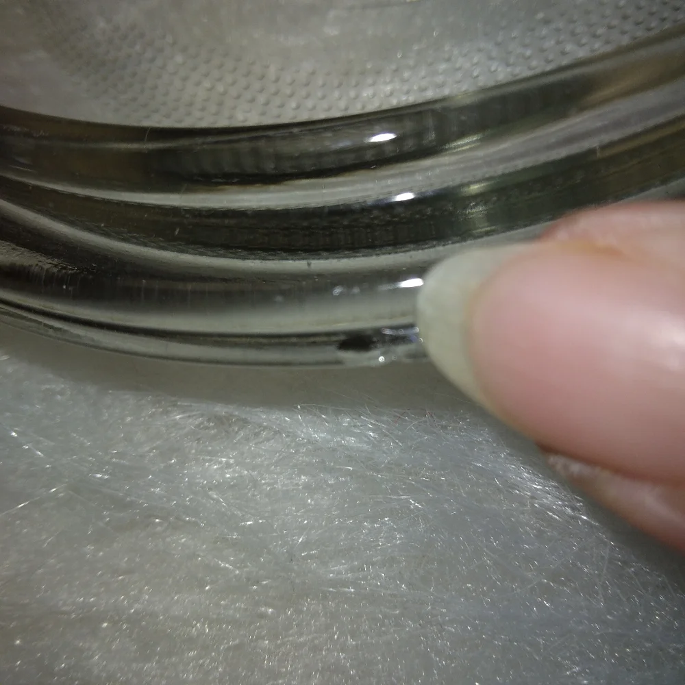 Small, replacement, casserole lid with tab handles